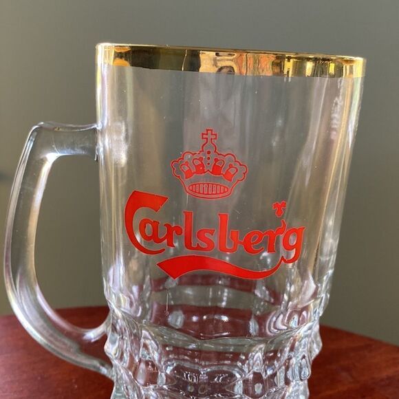 Carlsberg Pint Beer Red Crown Logo Mug - Picture 2 of 8